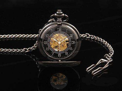 LOVELY OLD STYLE POCKET WATCH WITH CHAIN